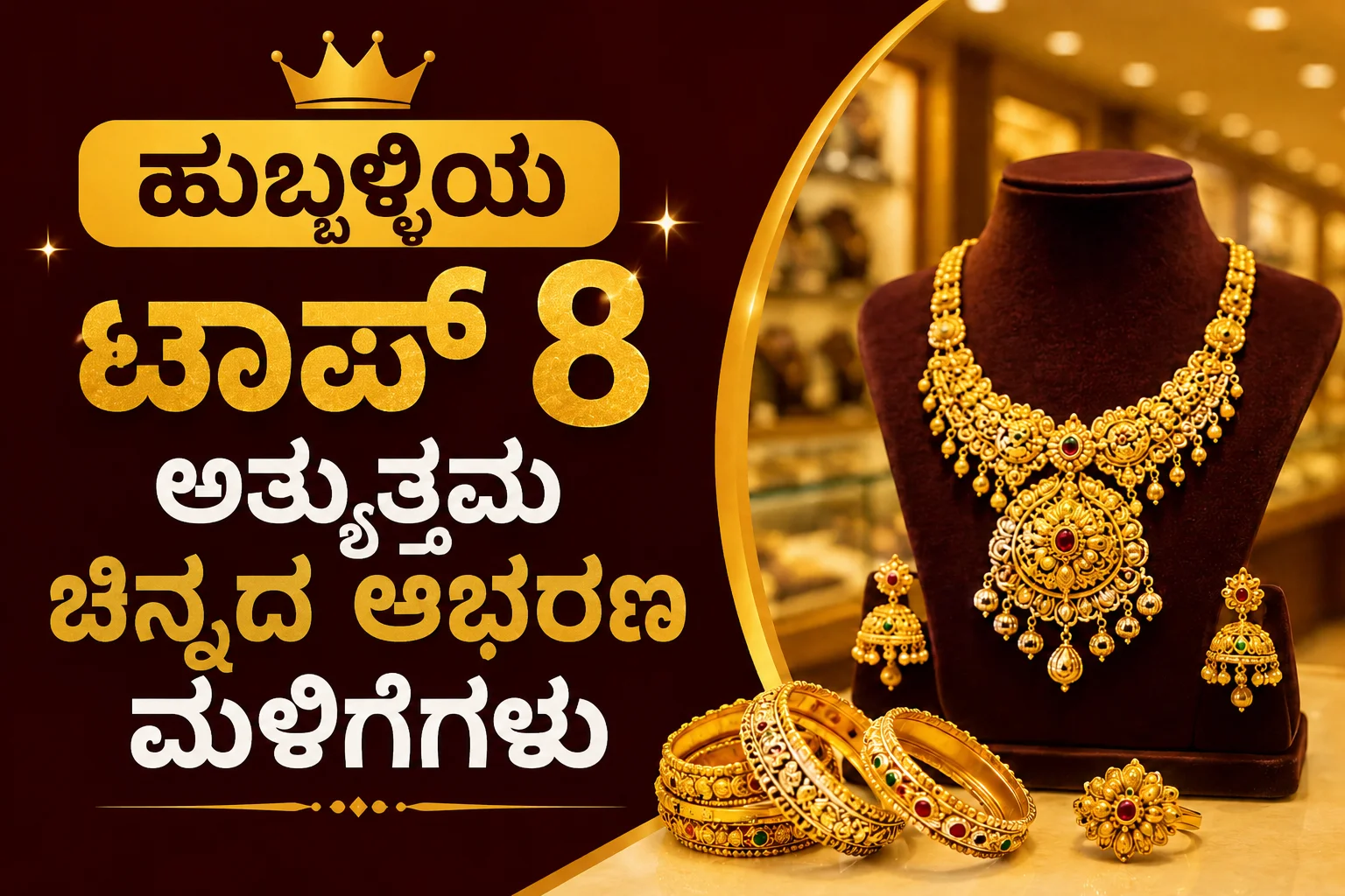 ಹುಬ್ಬಳ್ಳಿಯ ಟಾಪ್ 8 ಅತ್ಯುತ್ತಮ ಚಿನ್ನದ ಆಭರಣ ಮಳಿಗೆಗಳು