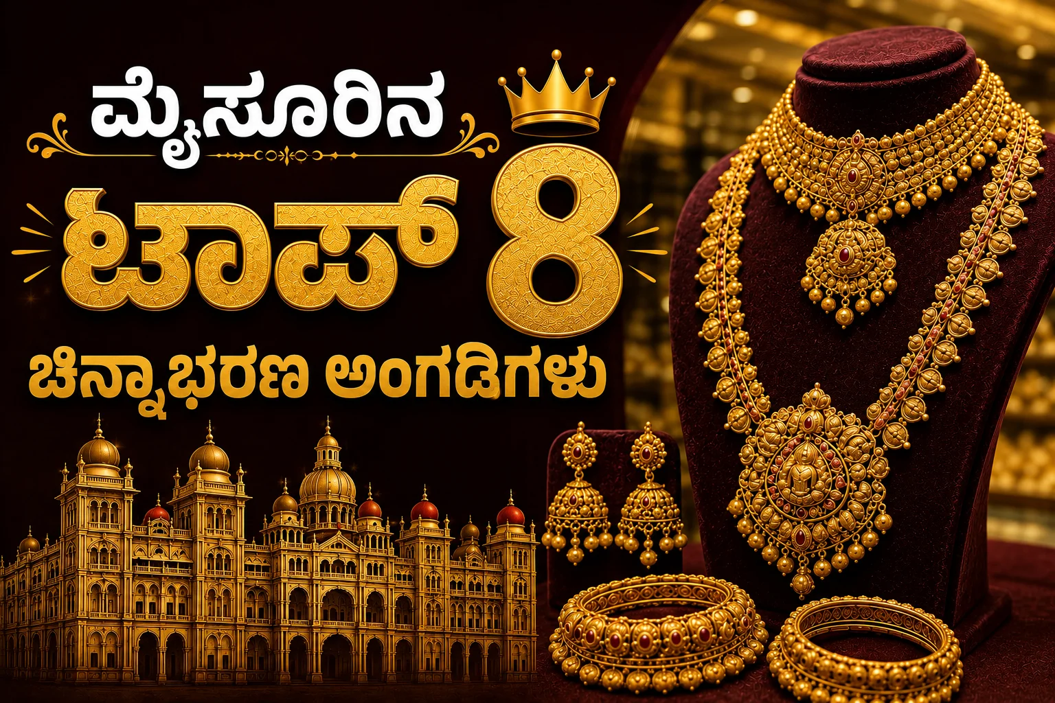 ಮೈಸೂರಿನ ಟಾಪ್ 8 ಅತ್ಯುತ್ತಮ ಚಿನ್ನದ ಆಭರಣ ಮಳಿಗೆಗಳು